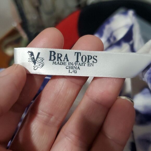 Victoria's Secret Supima Cotton Bra Tops Tie-Dye Halter Dress Size L - Picture 9 of 13